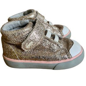 See Kai run Belmont II Metallic Rose Gold high top sneakers Size 5C Toddler Girl